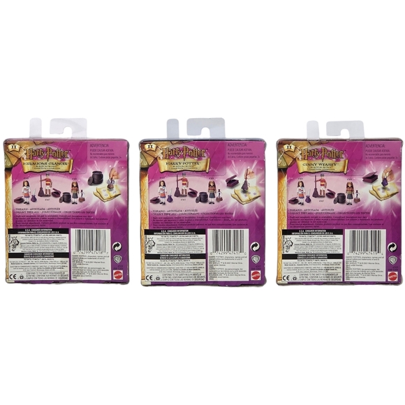 Harry Potter Magical Minis Collection Ginny, Harry & Hermione Mattel 2001 READ** - Picture 6 of 6